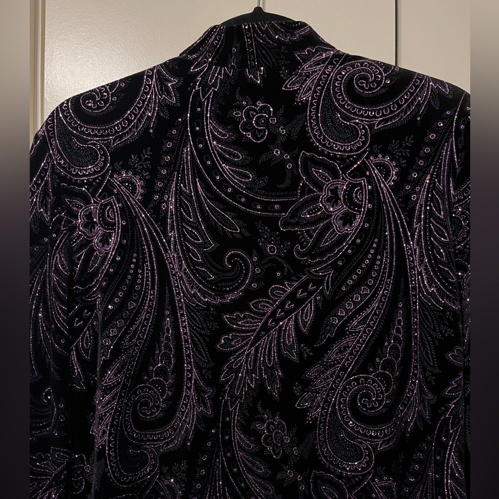 Tradition Black & purple & silver suit jacket - Picture 6 of 7